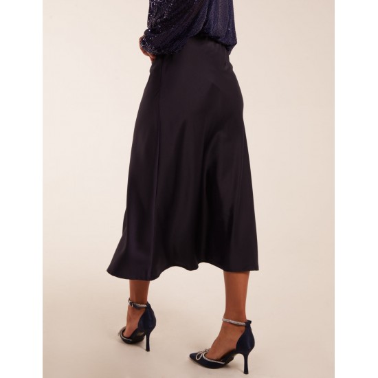 Satin Bias Midi Skirt Satin Bias Midi Skirt