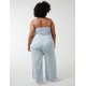 Curve Daisy Print Tie Front Jumpsuit Curve Daisy Print Tie Front Jumpsuit