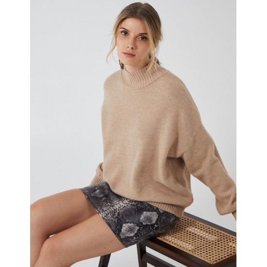 Snake Skin Faux Leather Skirt Snake Skin Faux Leather Skirt