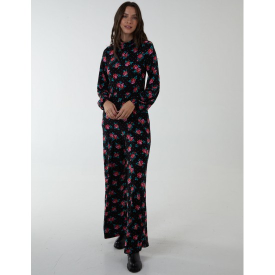 High Neck Tie Back Wide Leg Jumpsuit High Neck Tie Back Wide Leg Jumpsuit