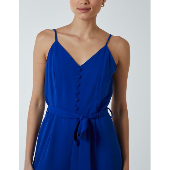 Button Front Strappy Jumpsuit Button Front Strappy Jumpsuit