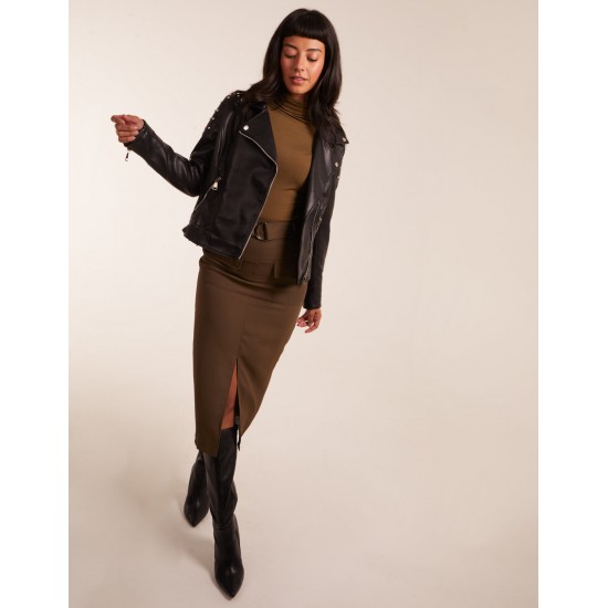 PU Leather Studded Biker Jacket PU Leather Studded Biker Jacket