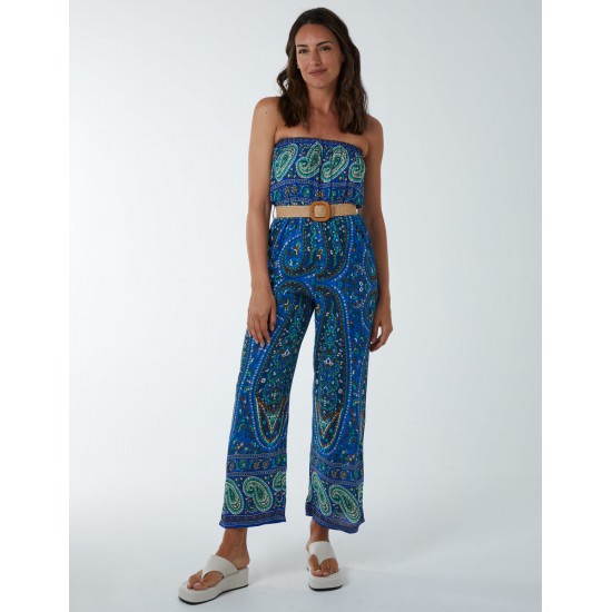 Belted Bandeau Jumpsuit Belted Bandeau Jumpsuit