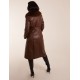 Longline Leather Look Faux Fur Coat Longline Leather Look Faux Fur Coat