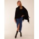 Tassel High Neck Poncho Tassel High Neck Poncho