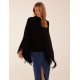 Tassel High Neck Poncho Tassel High Neck Poncho