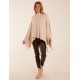 Tassel High Neck Poncho Tassel High Neck Poncho