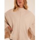 Tassel High Neck Poncho Tassel High Neck Poncho