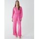Elasticated Waist Crossover Long Sleeve Jumpsuit Elasticated Waist Crossover Long Sleeve Jumpsuit