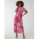 Pleated Wrap Tropical Jumpsuit Pleated Wrap Tropical Jumpsuit