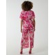 Pleated Wrap Tropical Jumpsuit Pleated Wrap Tropical Jumpsuit