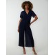 Pleated Wrap Over Jumpsuit Pleated Wrap Over Jumpsuit