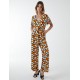 Abstract Honeycomb Cross Over Jumpsuit Abstract Honeycomb Cross Over Jumpsuit