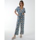 Abstract Honeycomb Cross Over Jumpsuit Abstract Honeycomb Cross Over Jumpsuit