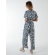 Abstract Honeycomb Cross Over Jumpsuit Abstract Honeycomb Cross Over Jumpsuit