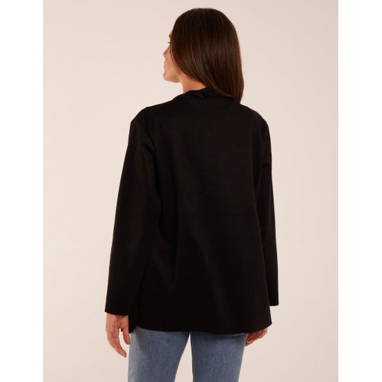 Suede Look Waterfall Jacket Suede Look Waterfall Jacket
