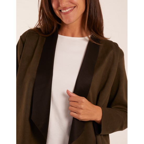 Suede Look Waterfall Jacket Suede Look Waterfall Jacket