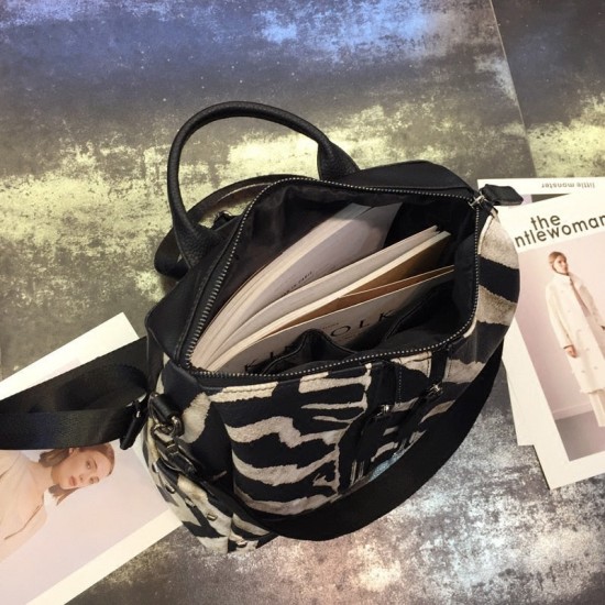 Black Leopard Backpack Purse Black Leopard Backpack Purse