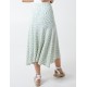 Floral Print Asymmetric Midi Skirt Floral Print Asymmetric Midi Skirt