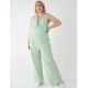 Curve Halter Neck Culotte Green Jumpsuit Curve Halter Neck Culotte Green Jumpsuit