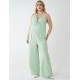 Curve Halter Neck Culotte Green Jumpsuit Curve Halter Neck Culotte Green Jumpsuit