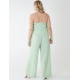 Curve Halter Neck Culotte Green Jumpsuit Curve Halter Neck Culotte Green Jumpsuit