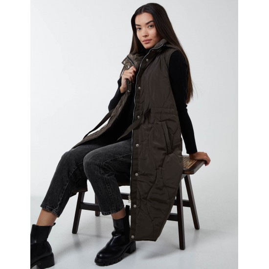 Quilted Belted Gilet Quilted Belted Gilet
