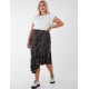Curve Asymmetric Hem Midi Skirt Curve Asymmetric Hem Midi Skirt