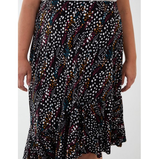 Curve Asymmetric Hem Midi Skirt Curve Asymmetric Hem Midi Skirt