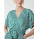 Geometric Gold Detail Cross Over Jumpsuit Geometric Gold Detail Cross Over Jumpsuit