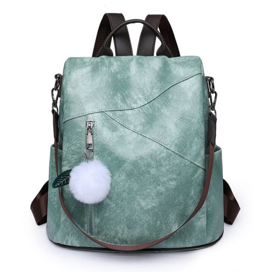 Theft Proof Leather Backpack Theft Proof Leather Backpack