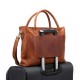 15 inch Brown Leather Tote 15 inch Brown Leather Tote