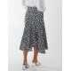 Floral Print Asymmetric Midi Skirt Floral Print Asymmetric Midi Skirt