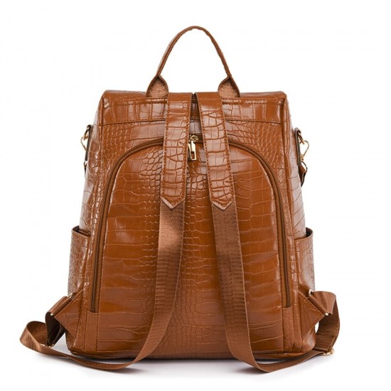 Backpack With Back Zipper Pocket Backpack With Back Zipper Pocket