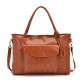 15 inch Brown Leather Tote 15 inch Brown Leather Tote
