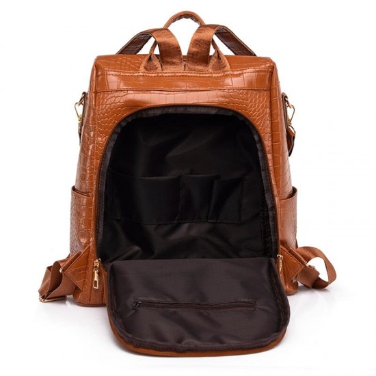 Faux Leather Laptop Backpack Women's Faux Leather Laptop Backpack Women's