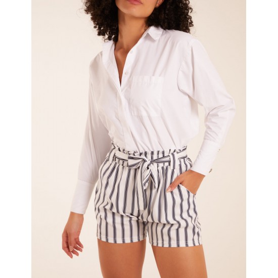 Stripe Belted Shorts Stripe Belted Shorts