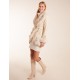 Faux Fur Collar PU Belted Coat Faux Fur Collar PU Belted Coat
