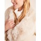 Faux Fur Collar PU Belted Coat Faux Fur Collar PU Belted Coat