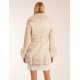 Faux Fur Collar PU Belted Coat Faux Fur Collar PU Belted Coat