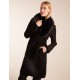 Faux Fur Collared Belted Coat Faux Fur Collared Belted Coat