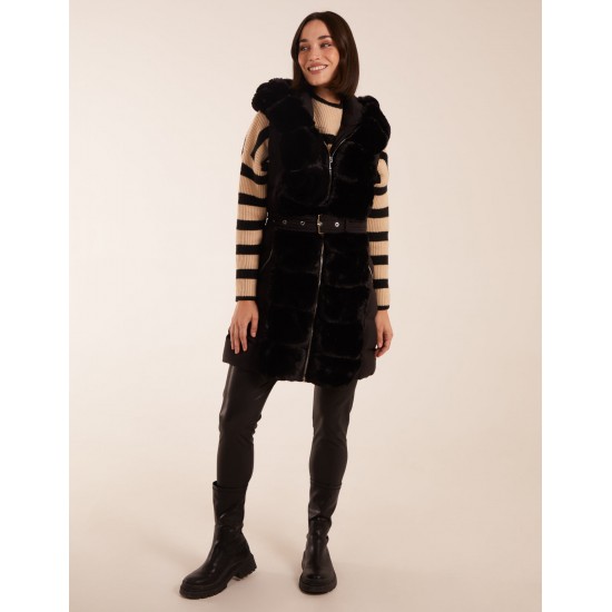 Faux Fur Detail Gilet Faux Fur Detail Gilet