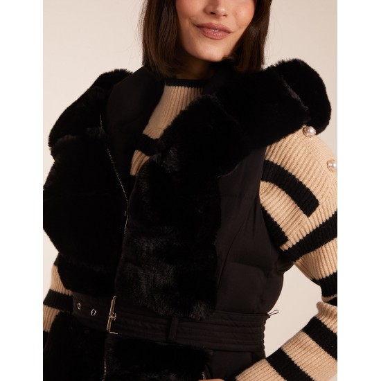 Faux Fur Detail Gilet Faux Fur Detail Gilet
