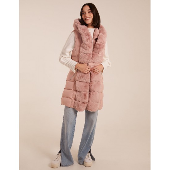 Faux Fur Detail Gilet Faux Fur Detail Gilet