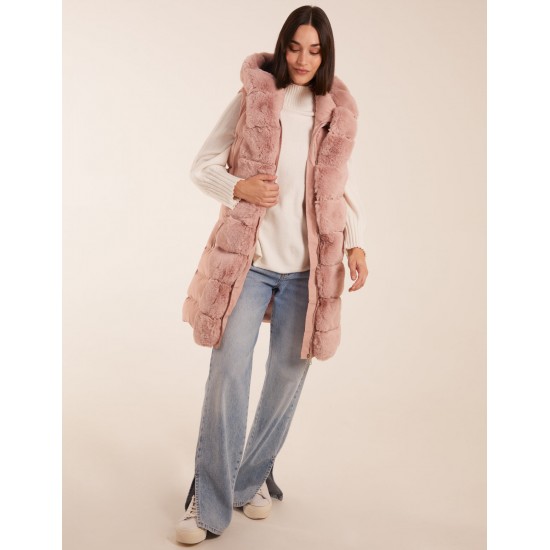 Faux Fur Detail Gilet Faux Fur Detail Gilet