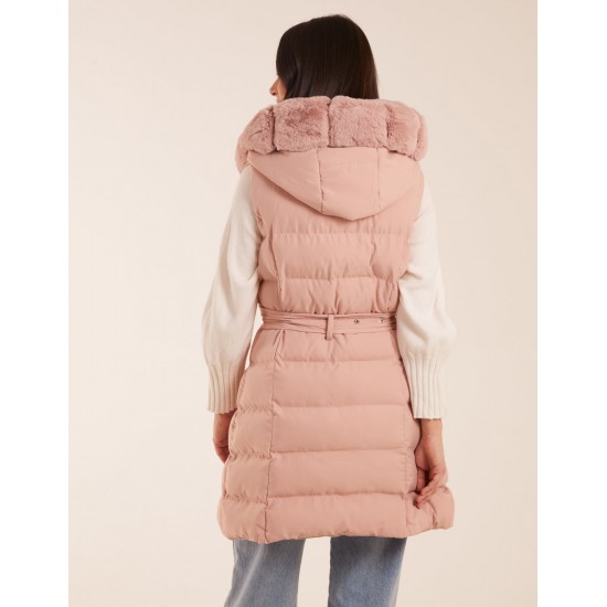 Faux Fur Detail Gilet Faux Fur Detail Gilet